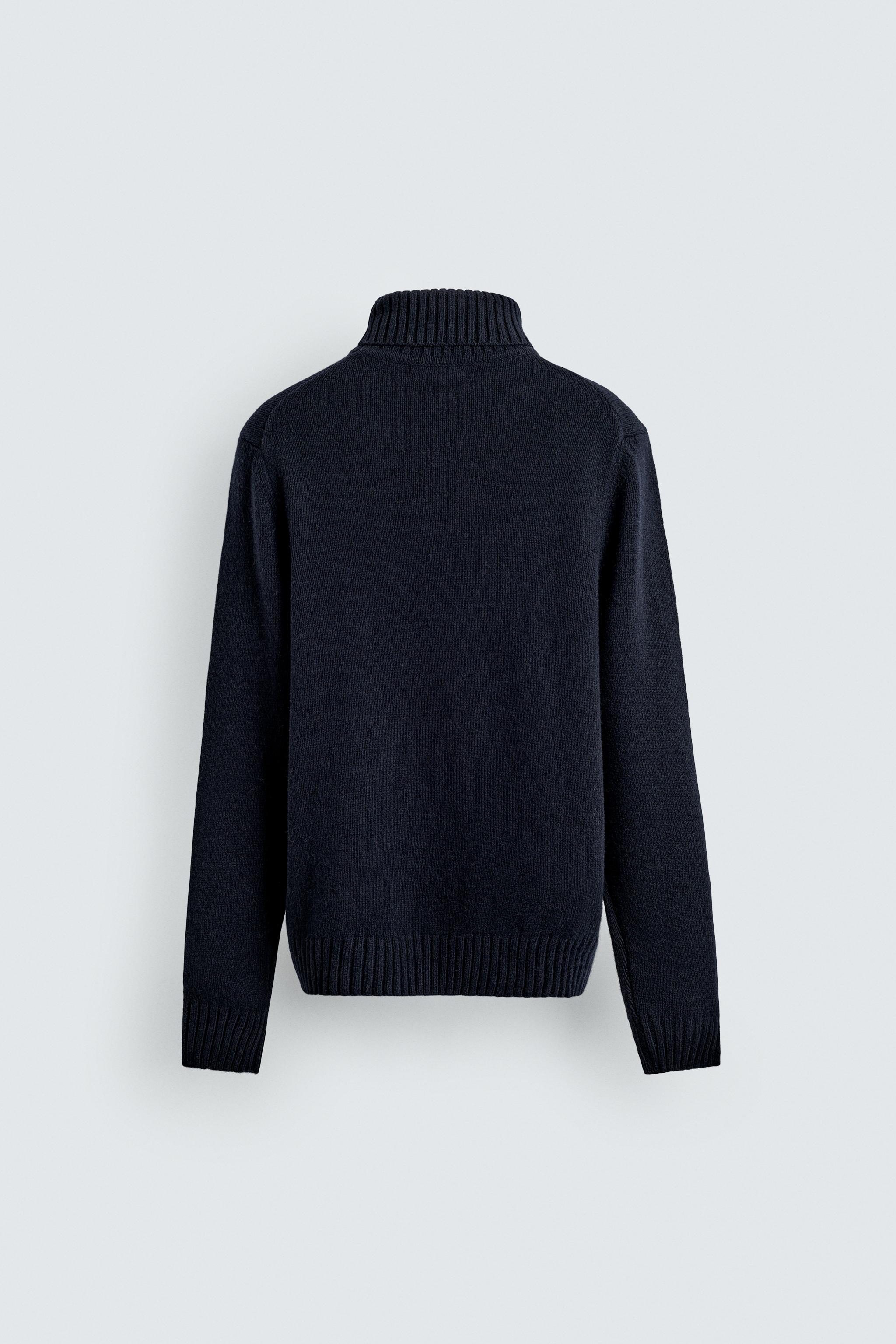 PULL COL MONTANT MÉLANGE LAINE